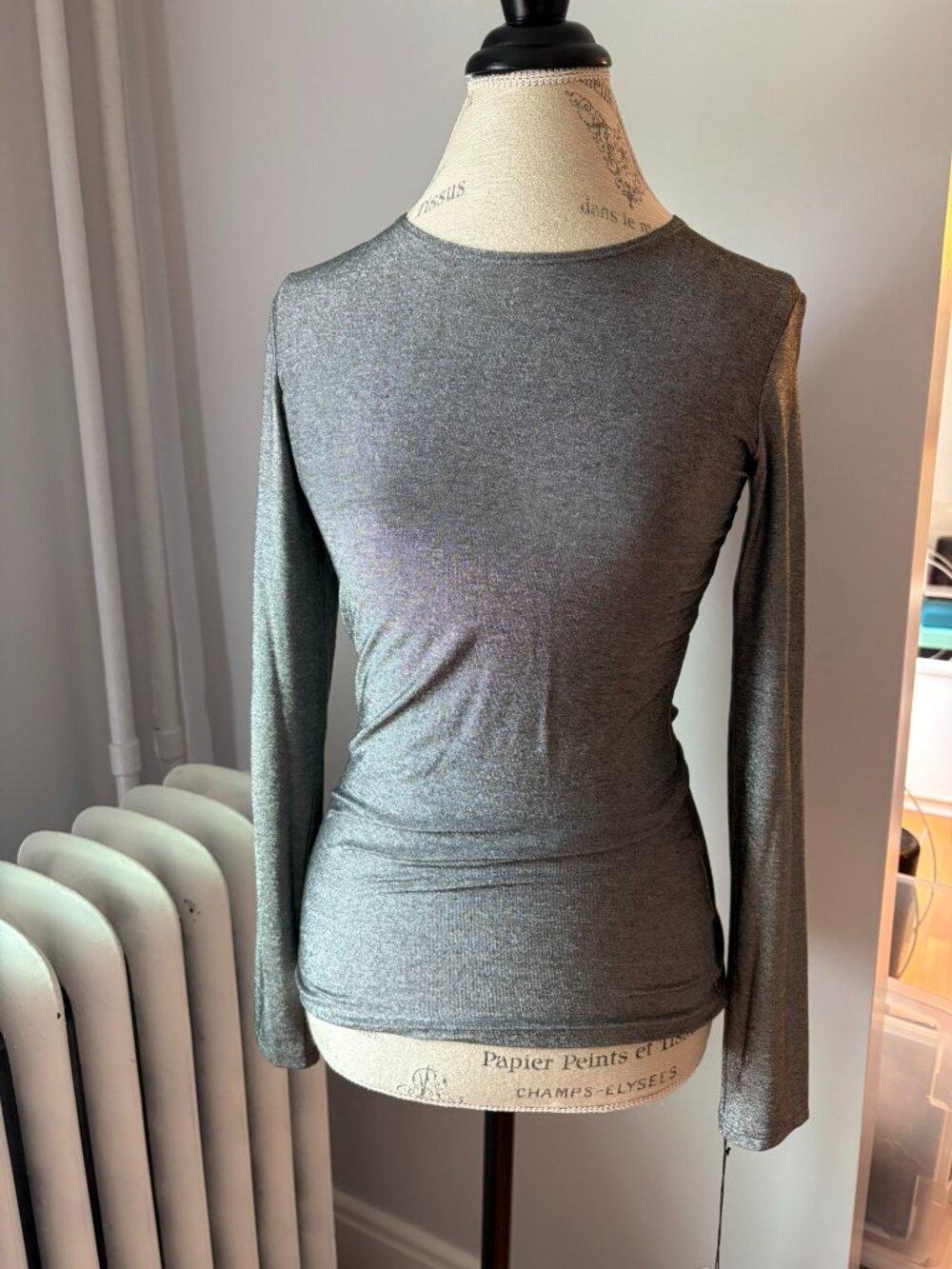 Only Hearts NYC Metallic Jersey Glove Sleeve Tee